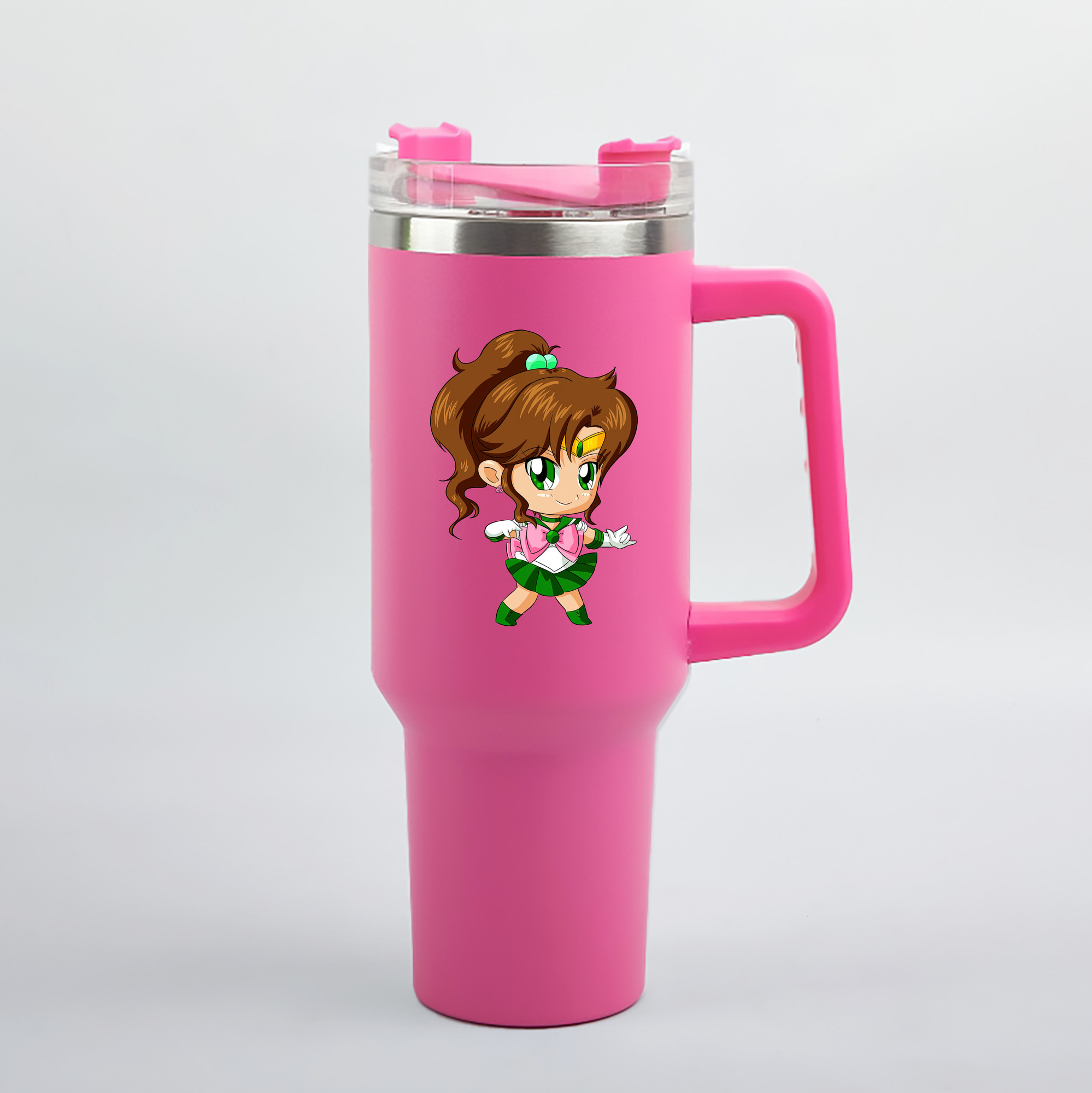（画像用） 美少女戦士セーラームーン 木野 まこと きの まこと Sailor Moon Kino Makoto （セーラージュピター；Sailor Jupiter） 1200mL車用タンブラー（カラープリント）